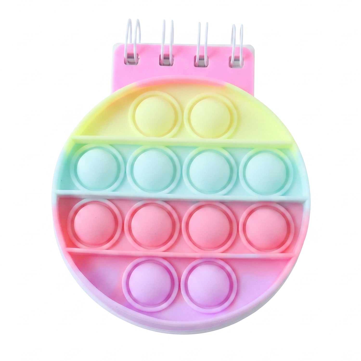 Colourful fidget diary with pop bubbles for children