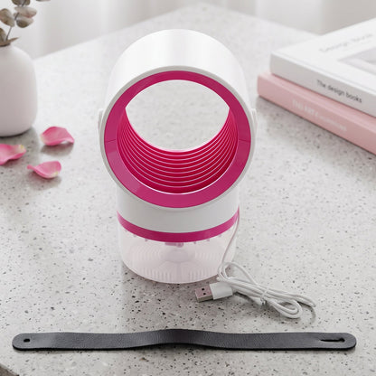 Compact mosquito trap with handle for kids rooms