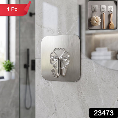 Strong adhesive wall hook for hanging without drilling